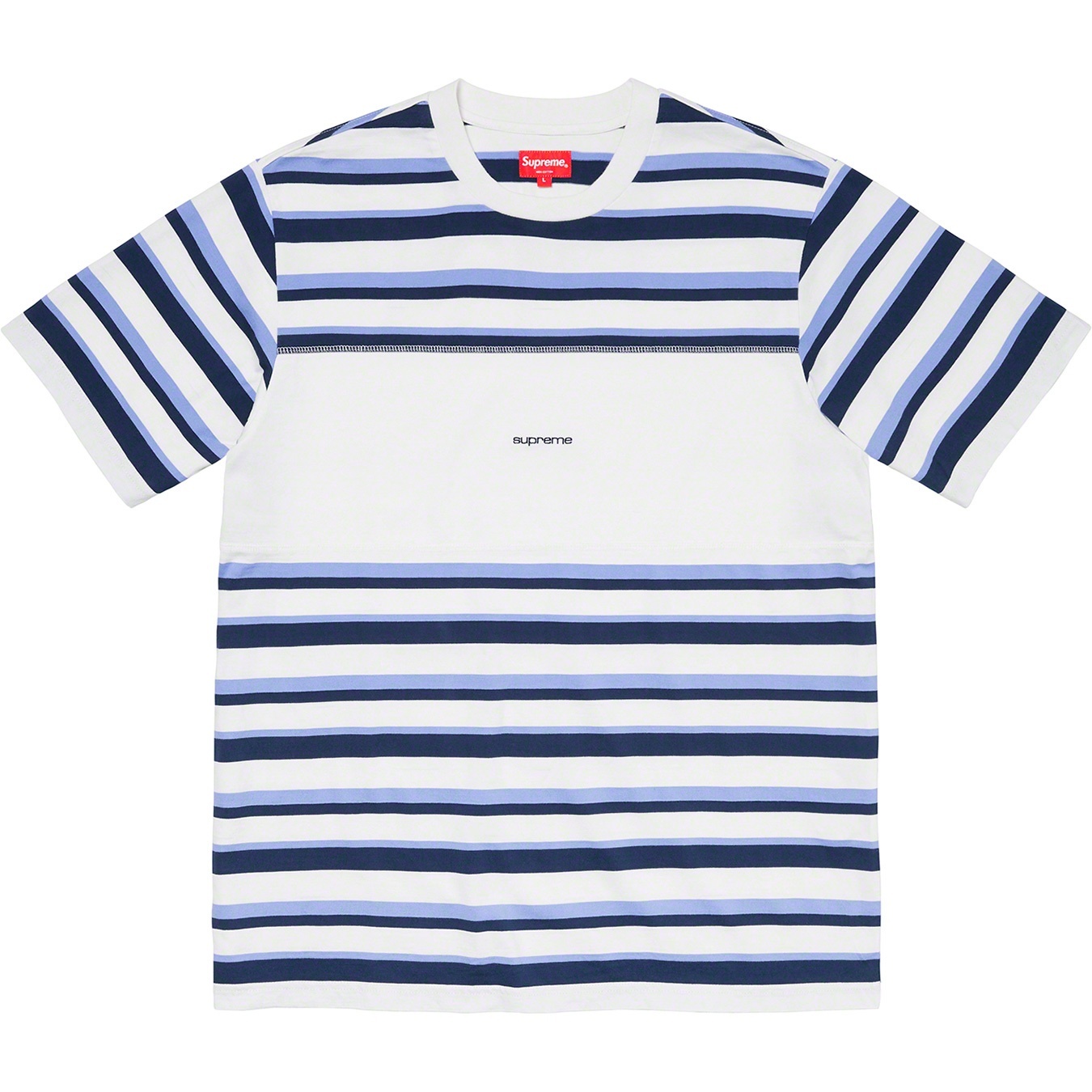 Blocked Stripe S/S Top view 4
